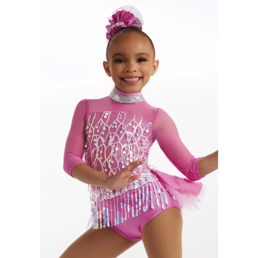 Weissman Showtime Pinkberry Silver Dance Costume IC Recital Competition